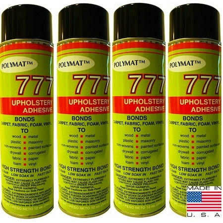 QTY 4 POLYMAT 777 Spray Glue Multipurpose Adhesive for