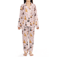 thumbnail image 2 of Cute Cats Satin Pajama Set – Pink Kitty Sleepwear, Valentine – Birthday –Christmas Loungewear Gift for Cat Lovers, 2 of 5