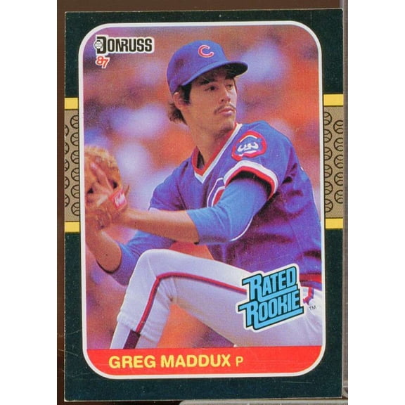 Greg Maddux Rookie Card 1987 Donruss #36