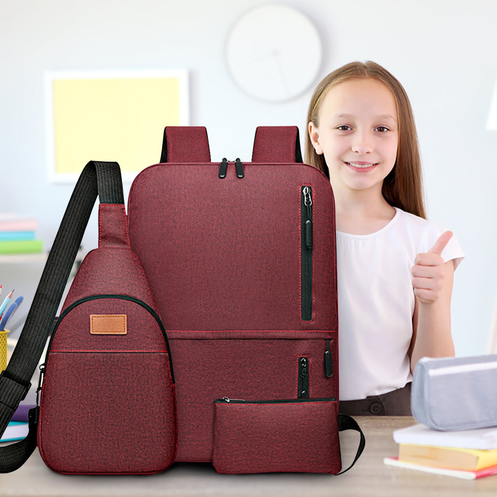 〽️Women Trendy Carry On Backpack Multicolor with Shoe Pouch & USB Charging Port The 19 Best Backpacks for College in 2025, According to  main image 3