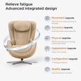 thumbnail image 4 of Nouhaus NOU Campo Heated Massage Chair,Full Body Massaging Zero-Gravity Leisure Recliner with Low-Noise 3D Massage and Dual Sound Systems Modern Massage Chairs (Mellow Sand), 4 of 8