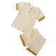 thumbnail image 1 of Guardurnaity Baby Kids Top Shorts Outfit Manga corta Botones a rayas Babysuit conjuntos de ropa tres 3-4J Guardurnaity AP002539-13, 1 of 6