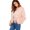 Pink, variant on Fesfesfes Warm Coat for Women Fall And Winter Long Sleeved Women Floating Wool Coat V-neck Wool Coat
