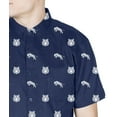 thumbnail image 2 of Men’s Short Sleeve Button Down Shirt – Tiger Print – Casual Novelty Top, 2 of 6