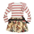 thumbnail image 2 of Richie House Girls' Sweet Dress with Flower Print Bottom RH0160, 2 of 2