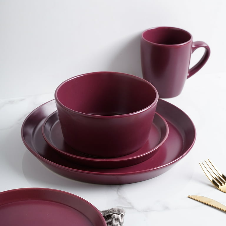 Stone Lain Michelle 32-Piece Dinnerware Set Stoneware, Purple