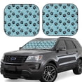 thumbnail image 1 of Saiise Empreintes de Chien Mignon pour Pare-Soleil de Voiture Pliable (Lot de 2) Offre Protection Solaire avec un Design Pliable Facile pour Pare-Brise Pratique-Moyen, 1 of 6