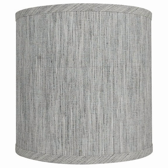 Classic Drum Smooth Linen Lamp Shade, 8" to 16" Bottom Size Storm 10"