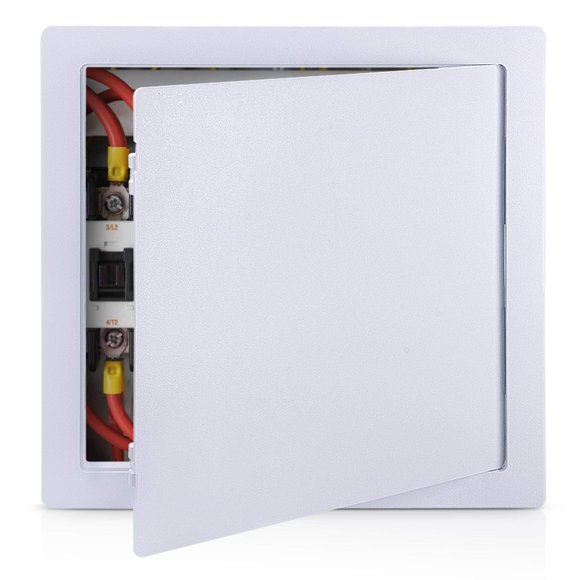PNKKODW Plumbing Access Panel for Drywall 18 x 18 Inch Plastic Access Door Wall Access Panel Ceiling Reinforced Hinged Durable White