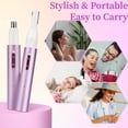 thumbnail image 4 of Hoeylife Rechargeable Nose and Ear Hair Trimmer for Women Men – Painless Facial and Eyebrow Hair Remover, Dual-Edge Blades, IPX7 Waterproof, Compact and Portable Electric Clipper, 4 of 9