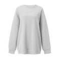 thumbnail image 4 of felwors Womens Oversized Sweatshirts Hoodies Fleece Crewneck Sweaters Casual Tops Comfy Fall Fashion Outfits Winter Clothes 2025 Grey, XXXL, 4 of 4