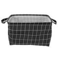 thumbnail image 1 of Collapsible Car Storage Box Fabric Foldable Organizer Bin 1 Set Mini Storage Cubes Nursery Storage Baskets For Car Trunk Black, 1 of 8