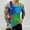 Multicolor, variant on WAVSUF Summer Men Quick Dry Undershirts Tank Muscle Gym Vest for Mens Sports Tank Tops Printed Tie Dyeing Sleeveles Pullover Green Size 2XL
