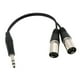 thumbnail image 5 of 2x 1 Piezas Estéreo de 6,35 mm a Doble XLR Cable Divisor Audio Música, 5 of 7