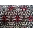 thumbnail image 4 of oneOone Cotton Silk Navy Blue Fabric Stripe|Hexagon & Circle Geometric Dress Material Fabric Print Fabric By The Yard 42 Inch Wide, 4 of 4