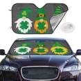 thumbnail image 2 of Balery Spring St Patrick’S Day Irish Gnomes Print Car Windshield Sun Shade,Windshield Sunshade for Car Pickup Truck SUV Accessories-Medium, 2 of 7