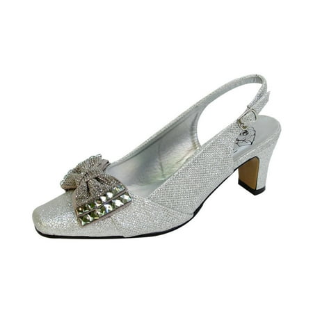 

FLORAL Megan Women s Wide Width Dress Slingback Shoes