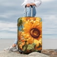 thumbnail image 7 of Hirioo Sunflower Blue Sky for Elasticity Suitcase Cover (No luggage Included) Durable Luggage Protector Fits 18-32 Inch Luggage-Small, 7 of 7