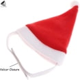 thumbnail image 5 of PULLIMORE Pet Christmas Costume Adjustable Santa Hat Scarf Set Xmas Dress Up Party Outfits for Kitten Puppy Dog Cat (Size L), 5 of 9