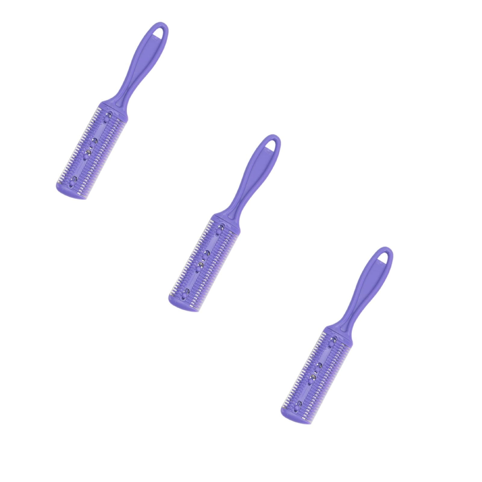 HWHCGZ 3 Pack Style Haircut Razor Comb, Double Sided Razor Hair Styling Scissors Comb, Split Ends Trimmer Styler for Thin and Thick Hair