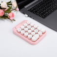 thumbnail image 4 of Ajazz AK18 2.4G Mini teclado numérico inalámbrico Laptops Teclado numérico portátil Operación silenciosa Batería de larga duración Accesorios para teclado Rosa Inevent EL005324-03B, 4 of 6