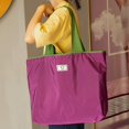 thumbnail image 4 of Large Reusable Tote Bag Featuring Water-Resistant Nylon Construction & Adjustable Drawstring Bag Top, Foldable Tote Bag with Shoulder Bags for Women Design for Grocery Hauls and, 4 of 8