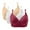 Red, variant on 3 Pack Bras for Women Light No Underwire Push Up Bralette Soft Everyday Wear Plus Size Comfort Wire Free Full Support Bra Black2 3X-Large