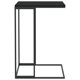 thumbnail image 3 of Mesa auxiliar vidaXL negra en forma de C de madera y hierro, 3 of 7