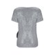 thumbnail image 4 of Blusas de Manga Corta para las Mujeres Vestido Casual Lentejuelas Envoltura Cuello en V Partido Sólido Top Camisas Brillantes con Revestimiento Interior Glamour, 4 of 7