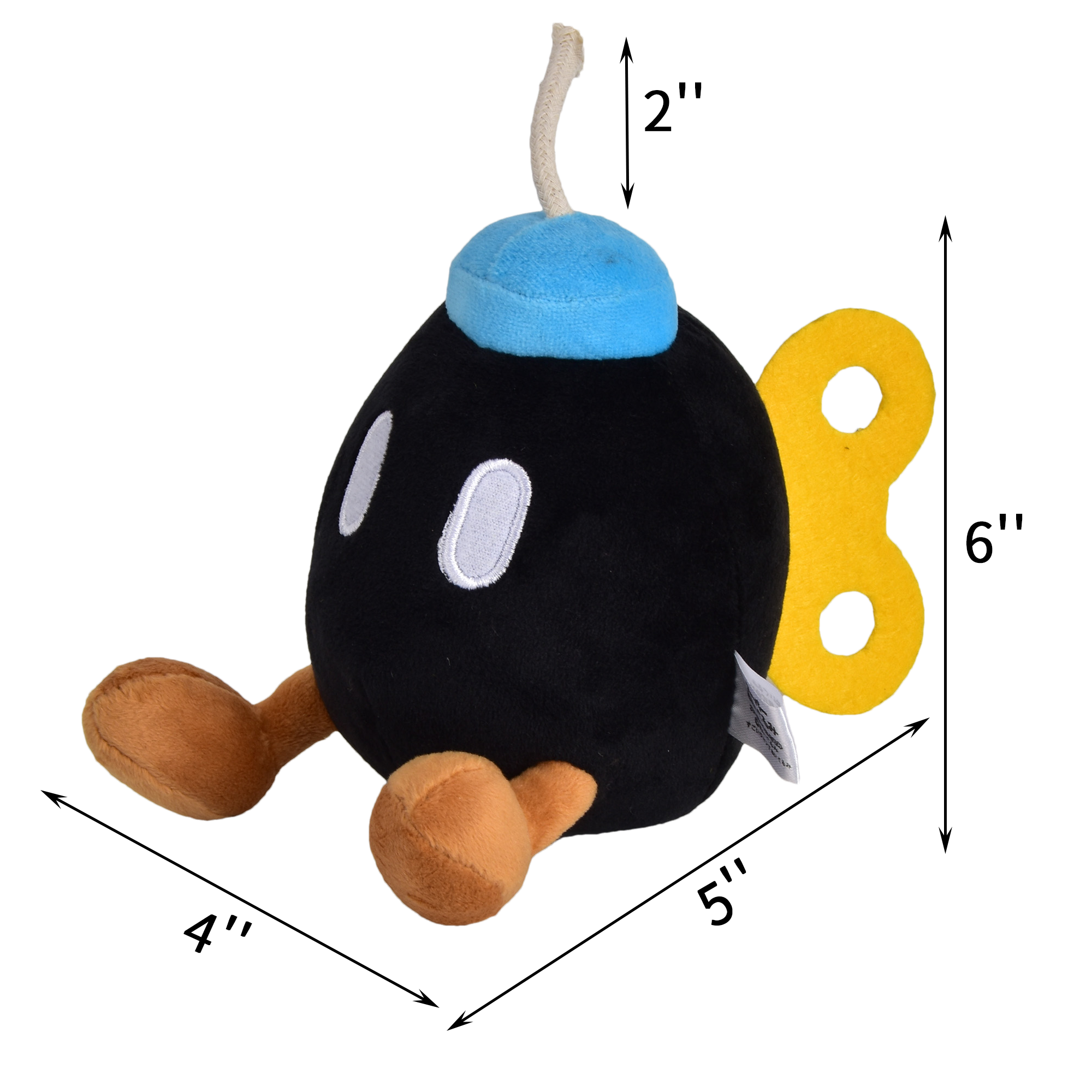 Super Mario Bros King Bob-omb Plush Toy – Stuffed Doll, Xmas/Birthday Gift