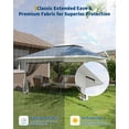 thumbnail image 4 of Garvee gazebo plegable 3 x 3 m con doble techo y mosquitero, altura ajustable, incluye 4 bolsas de arena y bolsa de transporte para patio y eventos, 4 of 7