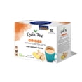 thumbnail image 2 of QuikTea Instant Ginger Chai Tea Latte, 10 Single-Serve Sachets, Artisanal Indian Chai Latte Mix, Just Add Hot Water, Low Caffeine, Non-GMO, Gluten Free, 2 of 10