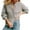 Grey, variant on VISALY Cropped Cardigan Open Front Cardigan for Women Women's Casual Long Sleeve Crewneck Button Down Cardigan Sweater Knit Outwear Chunky Cardigan Sweaters Fall Cardigan Beige L