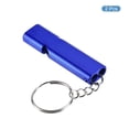 thumbnail image 3 of Uxcell Survival Whistle, Double Tubes Whistles Super Loud, Dark Blue, 2 Pack, 3 of 5