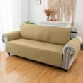 thumbnail image 3 of Sanmadrola 100% Waterproof Sofa Cover Non Slip Couch Cover Machine Washable Slipcover Leakproof Furniture Protector for Dogs Kids Pets, Sand Color, Loveseat, 3 of 9