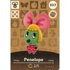 Nintendo Animal Crossing Happy Home Designer Amiibo Card Penelope 327