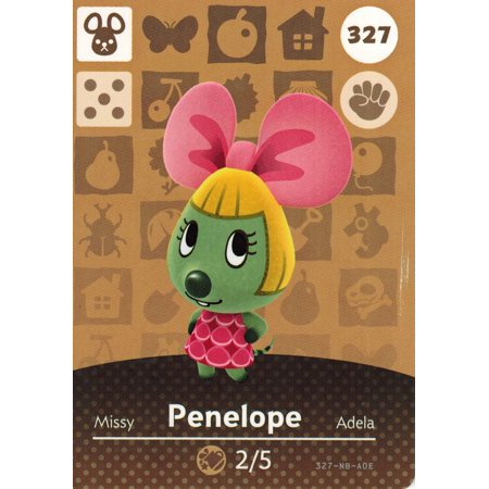 Nintendo Animal Crossing Happy Home Designer Amiibo Card Penelope 327