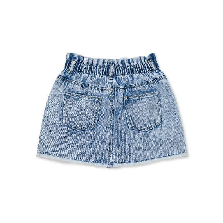 Wonder Nation Toddler Girls Colorblock Denim Skort