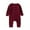 O10-Red, variant on Rhuody Girl Onesies Winter O Neck Long Sleeve Solid Color Bodysuits Jumpsuit Outwear 0-3 Months J