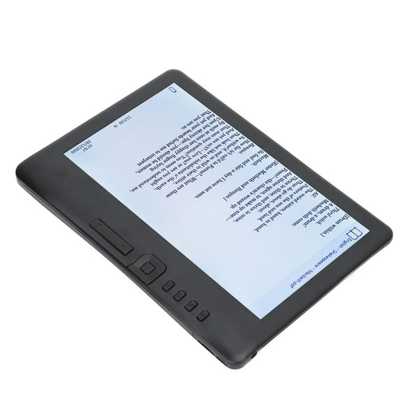 E Reader, 7in Color Portable E Reader 380MHz TFT LCD 16:9 HD 800x480 Screen With Black Protective Case Supports For EPUB PDF TXT FB2 PDB