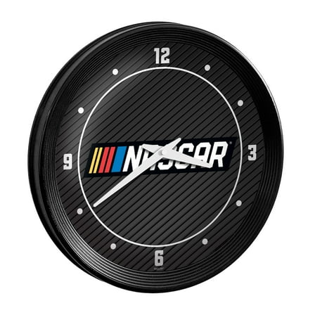 NASCAR 15" Ribbed Frame Wall Clock