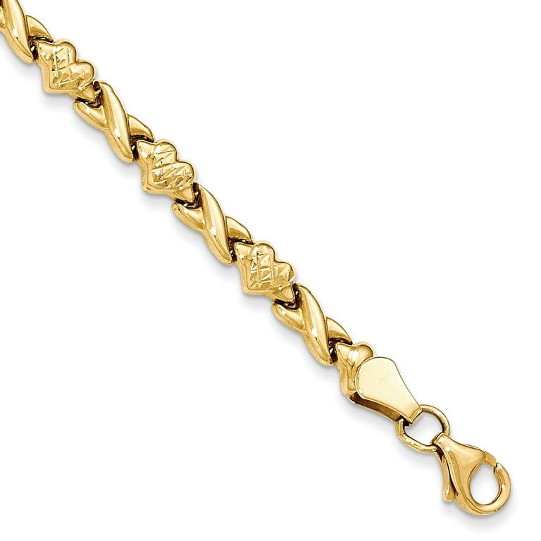 Mens gold bracelet on sale walmart