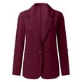 thumbnail image 5 of Women's Stretch Blazer Jacket Long Sleeve Slim Fit Casual Office Suit Coat, 5 of 6