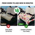 thumbnail image 4 of Golf Cart Seat Covers for 2 Seater, Spring Tulip Soft Microfiber Cart Seat Towel Blanket, Summer Floral Botanical Elegant Absorbent Breathable Non Slip Bench Seats Protector for Golf Course 51"x31", 4 of 9