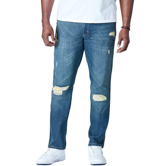 Liberty Blues by KingSize Men's Big & Tall Athletic Fit Side Elastic 5-Pocket Jeans