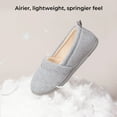 thumbnail image 3 of EverFoams Womens' Memory Foam Comfort Knit House Shoes Light Weight Terry Cloth Loafer Slippers with Anti-Skid Rubber, 3 of 4