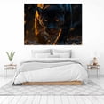 thumbnail image 3 of Mudket Panther in Golden Light Canvas Wall Art, Framed Wild Animal Wall Decor for Men's Office Living Room, Cool Leopard Wall Art Ready to Hang - 12"L x 8"W, 3 of 10