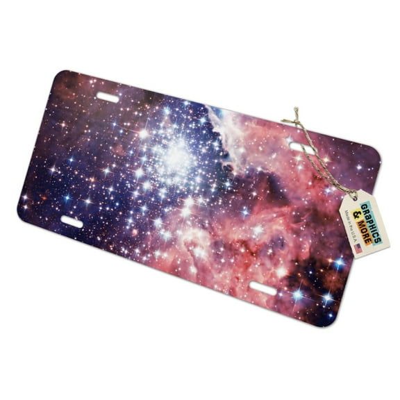 Nebula Space Galaxy Novelty Metal Vanity Tag License Plate