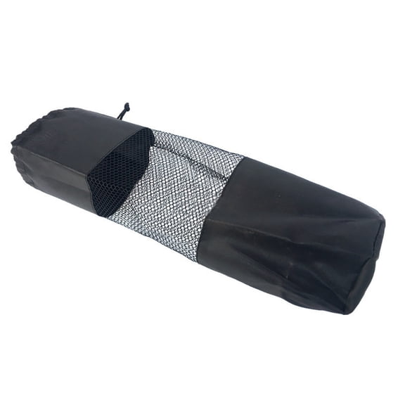 Kyusrd Yoga Column Net Bag Mesh Panel Drawstring Yoga Bag Backpack