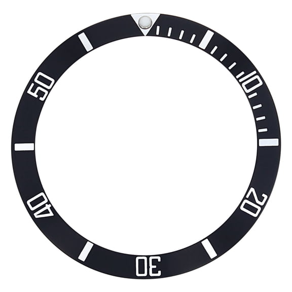 BEZEL INSERT FOR OMEGA SEAMASTER PROFESSIONAL 200M 396.1041 BLACK 37MM X 31MM